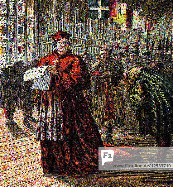 Kardinal Wolsey  (um 1850). Künstler: Unbekannt