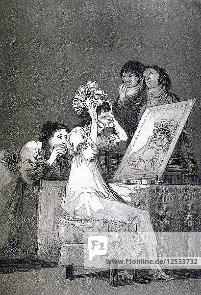 Bis zum Tod  1799. Künstler: Francisco Goya