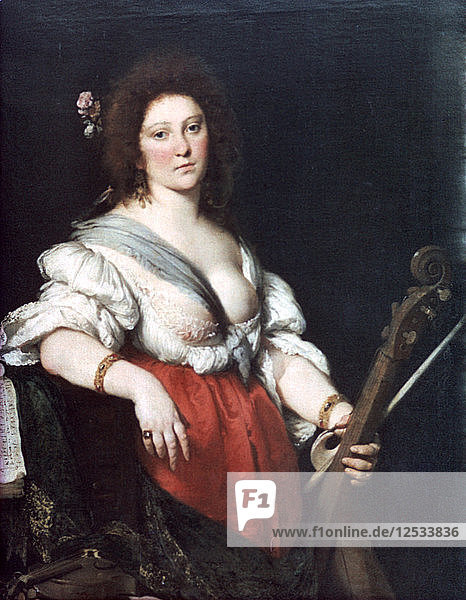 Gambenspieler  um 1635. Künstler: Bernardo Strozzi