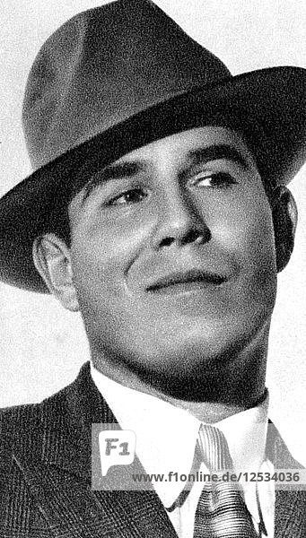 Nat Pendleton  amerikanischer olympischer Ringer und Schauspieler  1934-1935. Künstler: Unbekannt