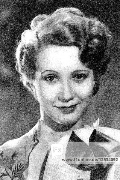 Jane Baxter  britische Schauspielerin  1934-1935. Künstlerin: Unbekannt