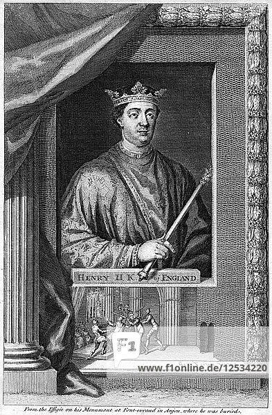 Heinrich II.  König von England  (18. Jahrhundert)  Künstler: George Vertue