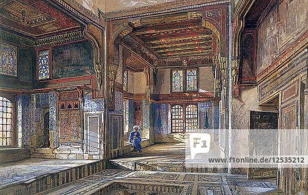 The House of Moufti Sheikh el Mahadi  Cairo  1873. Artist: Frank Dillon