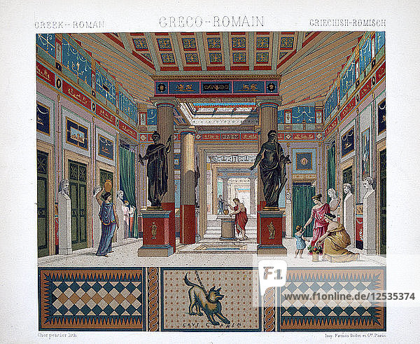 Griechischer  römischer Tempel  um 1800-1835. Künstler: Firmin Didot