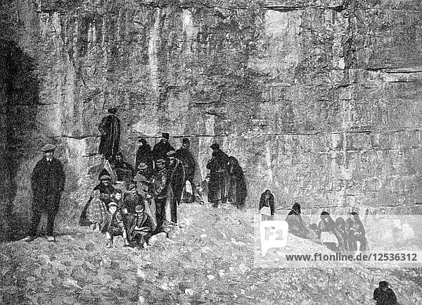 Flüchtling  Belleville-Höhen  während der Bombardierung von Verdun  Frankreich  Erster Weltkrieg  1916. Künstler: Unbekannt