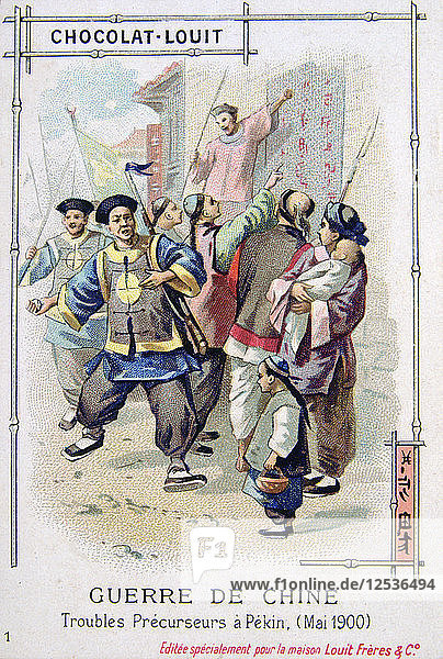 Unruhen in Peking  Boxeraufstand  China  Mai 1900. Künstler: Unbekannt