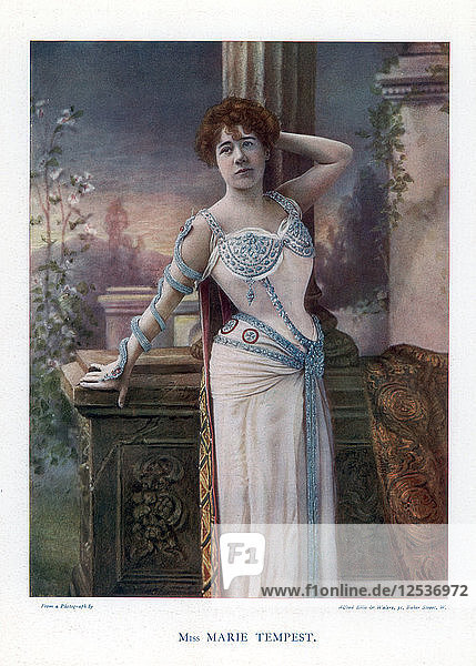 Dame Marie Tempest  English singer and actress  1901.Artist: Ellis & Walery