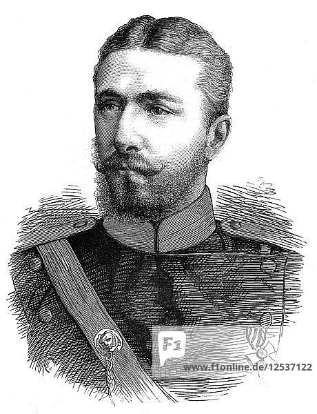 Prince Alexander of Battenberg  first prince of modern Bulgaria  19th century. Artist: Unknown
