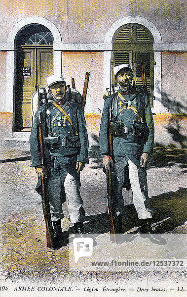 Two French Foreign Legionnaires 20th century. Artist: Unknown