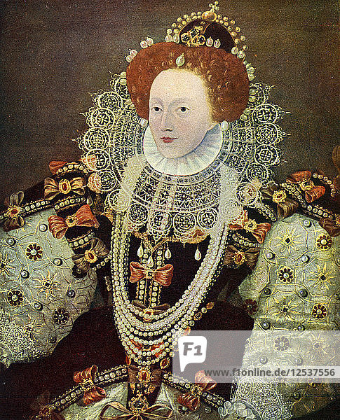 Elizabeth I Queen of England and Ireland c1588 (c1902-1905). Artist: Unknown
