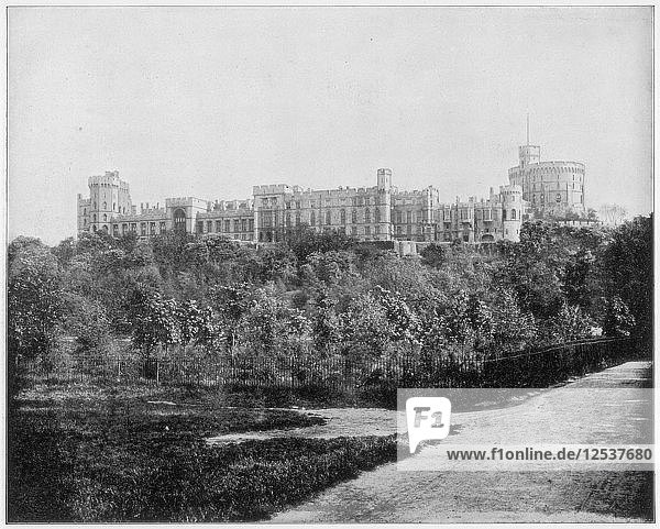 Schloss Windsor  England  Ende des 19. Jahrhunderts Künstler: John L. Stoddard