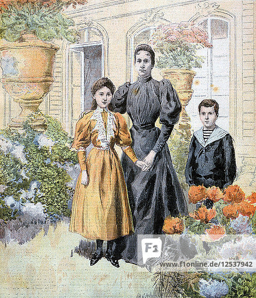 Madame Casimir-Perier und ihre Kinder  1894. Künstler: Unbekannt
