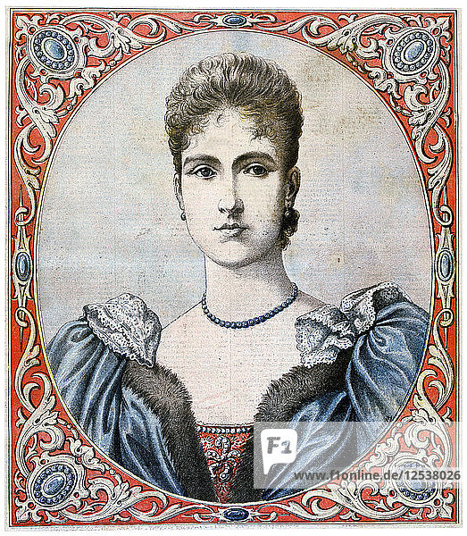 Tsarina Alexandra Empress consort of Russia 1894. Artist: Unknown