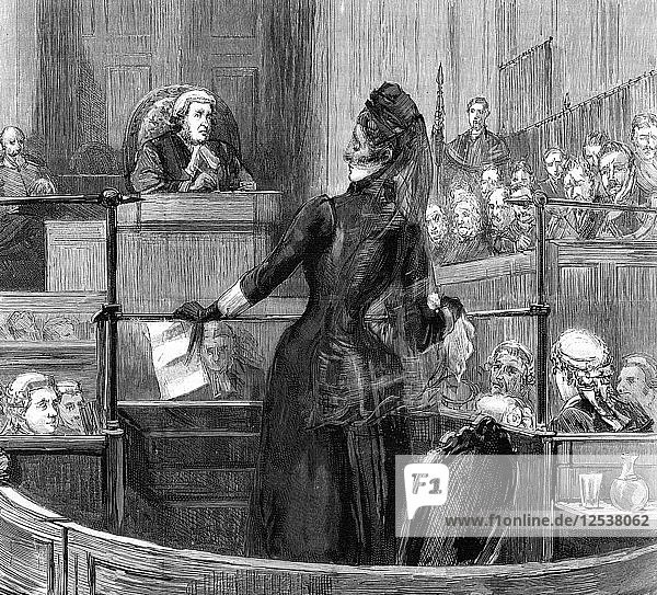 Der Prozess gegen Mrs. Maybrick in Liverpool  1889. Künstler: Unbekannt