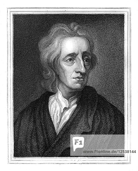 John Locke  englischer Philosoph  (1825).Künstler: S. Freeman