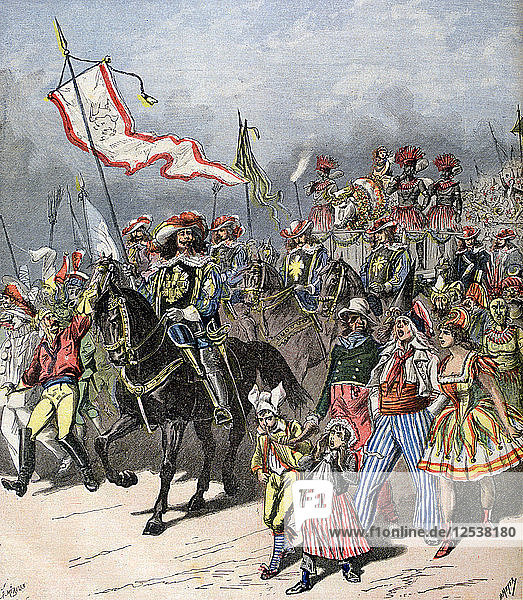 Französischer Karneval der gemästeten Ochsen  früher  1891. Künstler: Henri Meyer