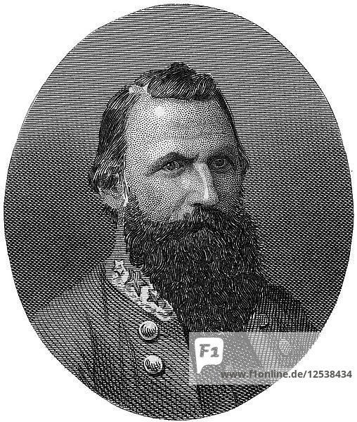 James Ewell Brown Stuart  Confederate general  1862-1867.Artist: J Rogers