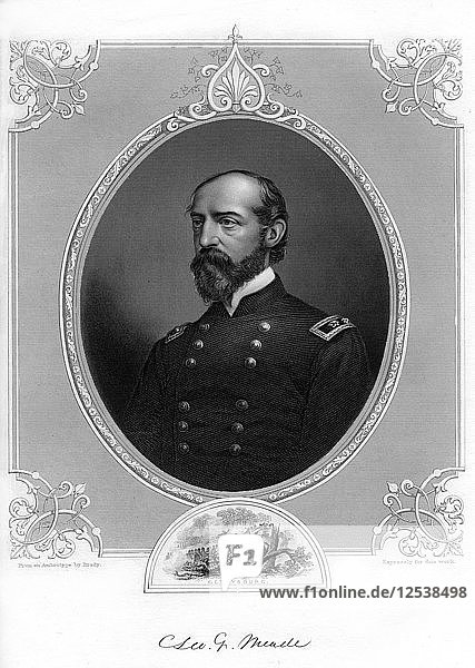 General George Meade  Offizier und Bauingenieur der US-Armee  1862-1867.Künstler: Brady