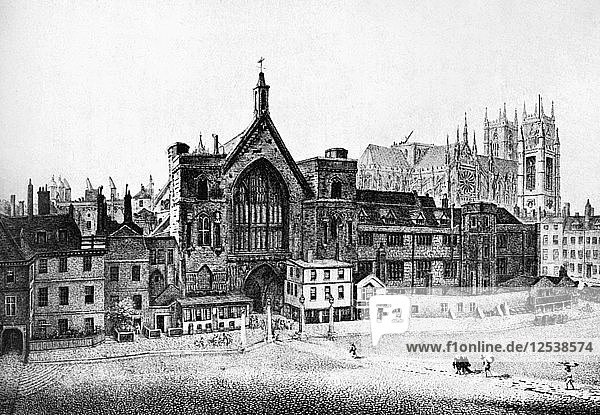 New Palace Yard  Westminster  im 18. Jahrhundert  um 1905. Künstler: Unbekannt
