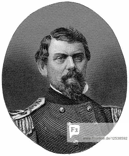 William J Hardee  Confederate general  1862-1867.Artist: J Rogers
