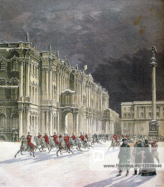 Winterpalast  Sankt Petersburg  Russland  1891. Künstler: F. Meaulle