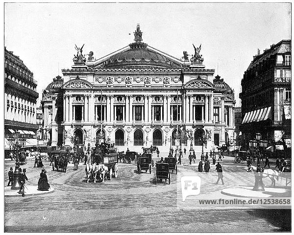 Großes Opernhaus  Paris  Ende des 19. Jahrhunderts. Künstler: John L. Stoddard