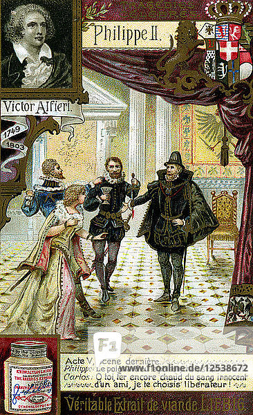 Philip II by Vittorio Alfieri (1749-1803), (c1900). Artist: Unknown