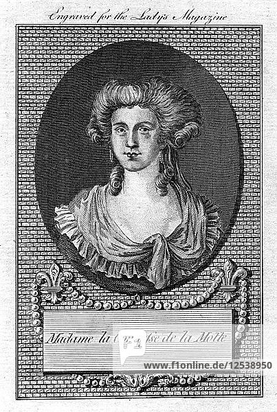 Gräfin de la Motte  Ende 18. Jahrhundert. Künstler: Unbekannt