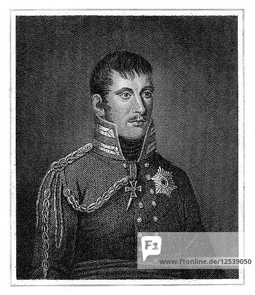 Friedrich Wilhelm III.  König von Preußen  1815.Künstler: A Wheltier