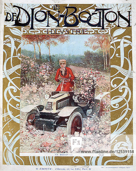 Die Kufe  Illustration aus der Zeitschrift Le De Dion-Bouton  1909. Künstler: Unbekannt