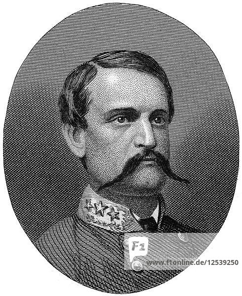 John Cabell Breckinridge  Confederate general  1862-1867.Artist: J Rogers