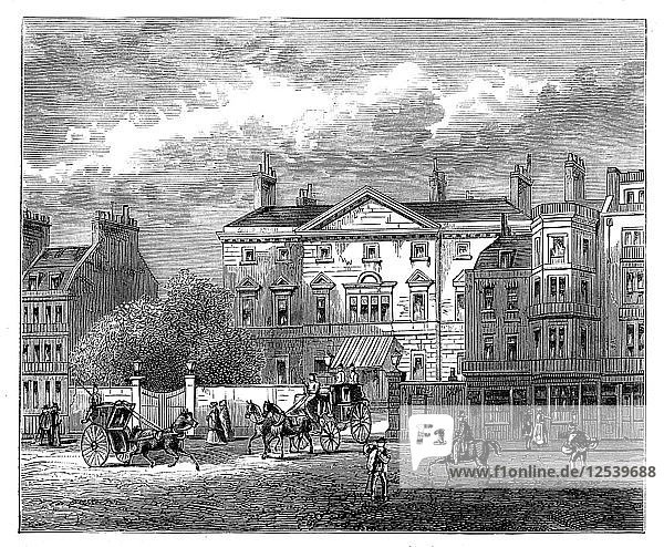 Cambridge House  Piccadilly  London  1854  (um 1888). Künstler: Unbekannt