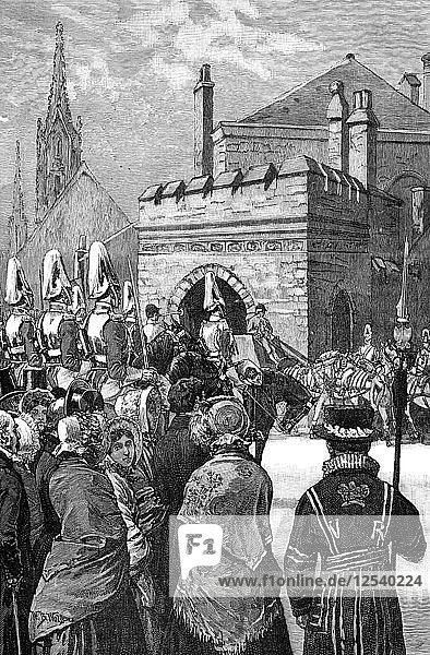 Die Königin eröffnet das Parlament  1846  (1900). Künstler: Unbekannt