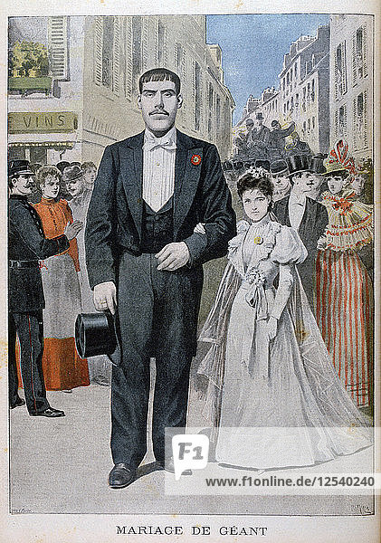 Die Hochzeit eines Riesen  1897. Künstler: Henri Meyer