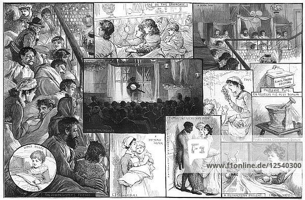 Eine Unterhaltung im Kings College Hospital  1885.Künstler: Charles Joseph Staniland