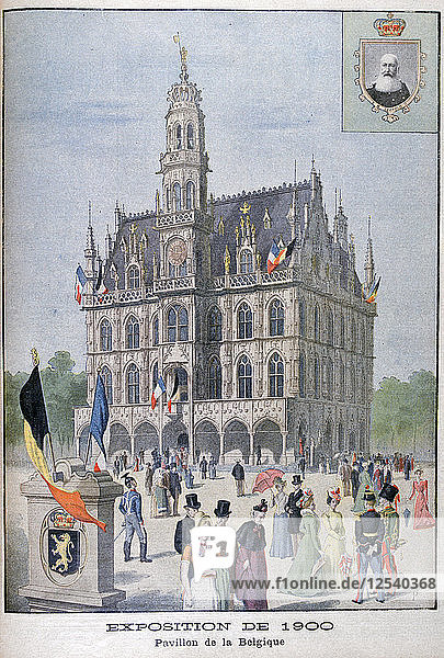 Der belgische Pavillon auf der Weltausstellung von 1900  Paris  1900. Künstler: Unbekannt