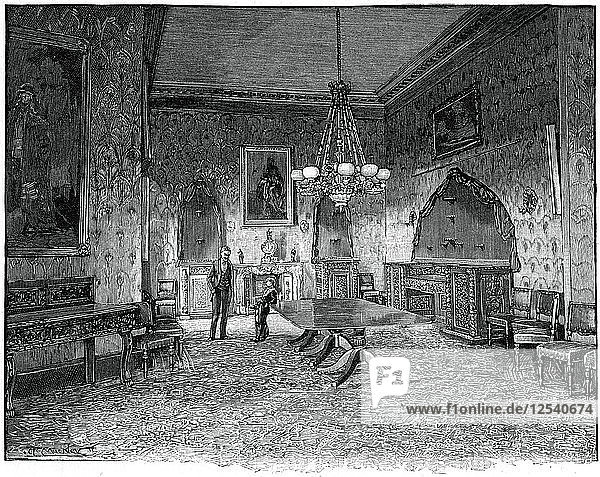 Das Esszimmer  Kilkenny House  Irland  19. Jahrhundert. Künstler: Unbekannt