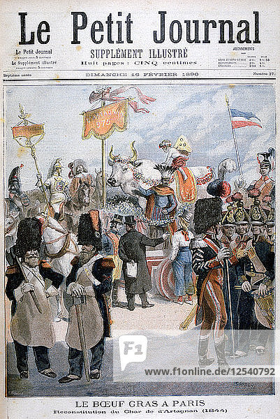 Fest des gemästeten Ochsen in Paris  1896. Künstler: F. Meaulle