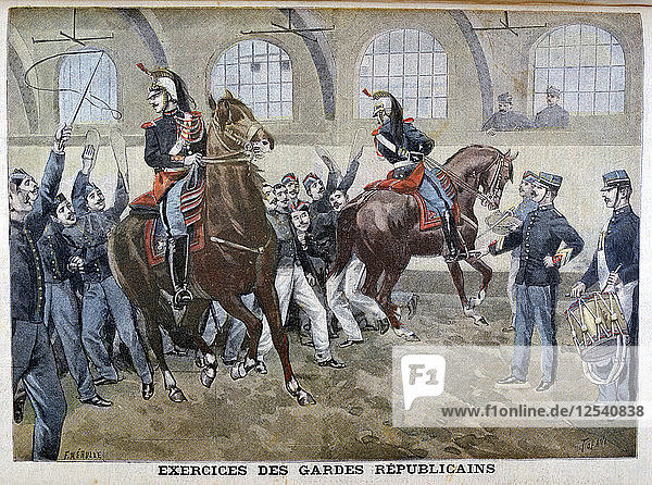 Die Französische Republikanische Garde  1899. Künstler: F. Meaulle