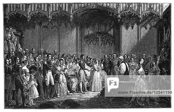 Die Heirat von Königin Victoria und Prinz Albert  1840  (1900). Künstler: Unbekannt