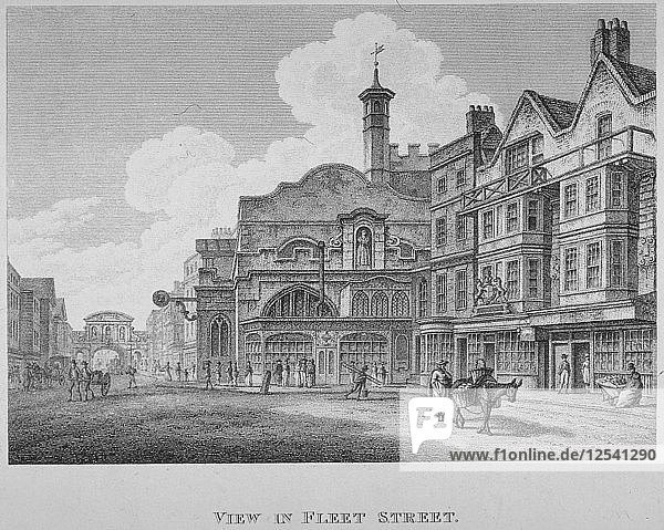 Fleet Street  City of London  1800. Artist: William Watts