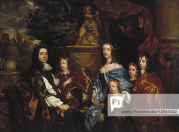 Sir Edward Hales und seine Familie  1656. Künstler: Peter Lely