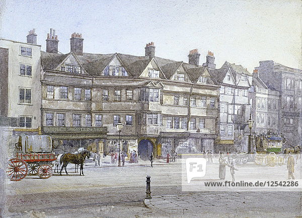 Staple Inn  London  1882. Künstler: John Crowther