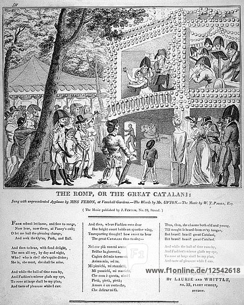 Musical performance at Vauxhall Gardens  Lambeth  London  1809. Artist: Anon