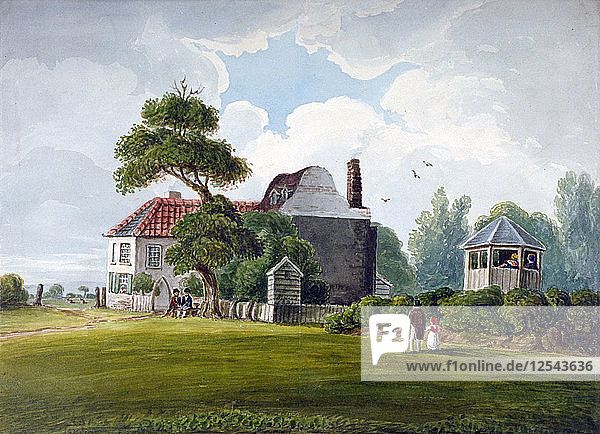 View of Copenhagen House and gardens  Copenhagen Fields  Islington  London  1815. Artist: Anon