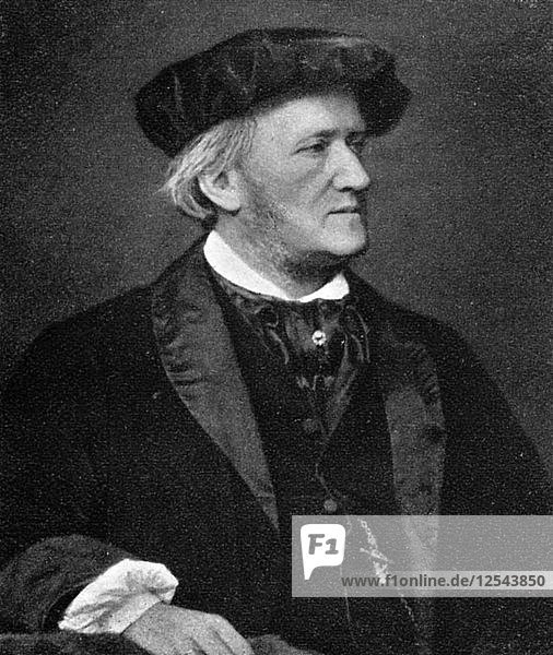 Wilhelm Richard Wagner  (1813-1883)  deutscher Komponist  Dirigent  Musiktheoretiker  1909. Künstler: Unbekannt