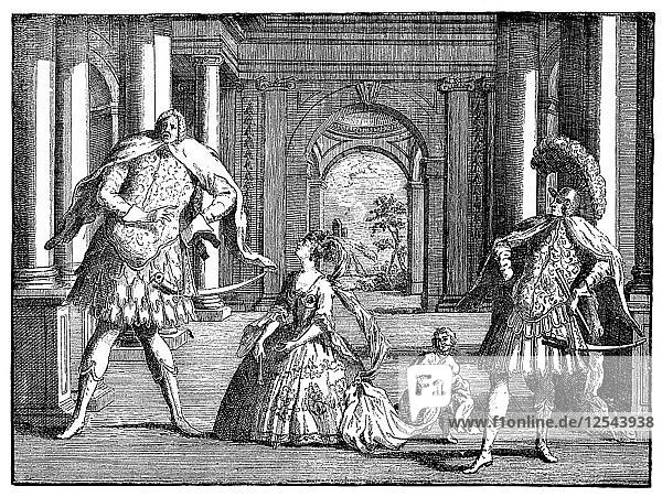 Berenstat  Cuzzoni und Senesino um 1725  Künstler: William Hogarth