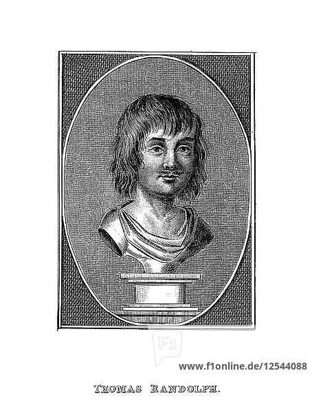 Thomas Randolph  englischer Dichter und Dramatiker des 17. Jahrhunderts  (19. Jahrhundert). Künstler: Unbekannt