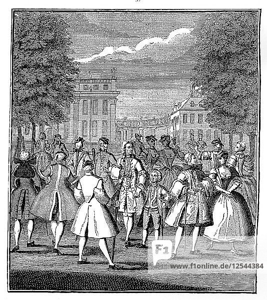 Das Beau Monde im St. Jamess Park  1750  Künstler: LP Boitard