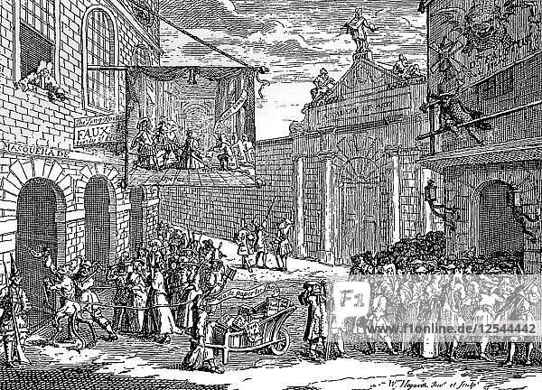 Masquerades and operas 1724.Artist: William Hogarth